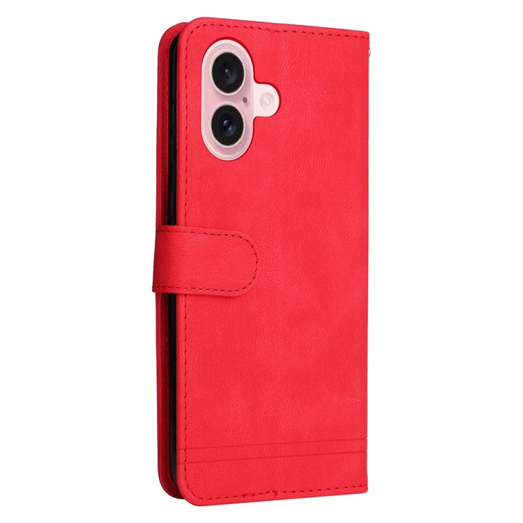 For iPhone 16 Skin Feel Life Tree Leather Phone Case