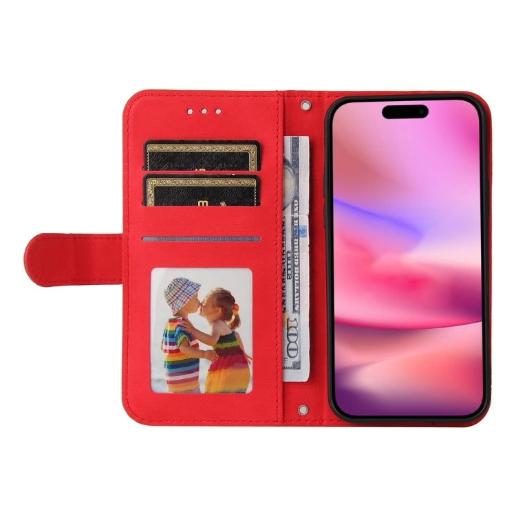 For iPhone 16 Skin Feel Life Tree Leather Phone Case