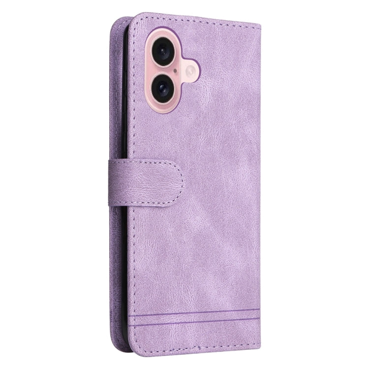 For iPhone 16 Skin Feel Life Tree Leather Phone Case