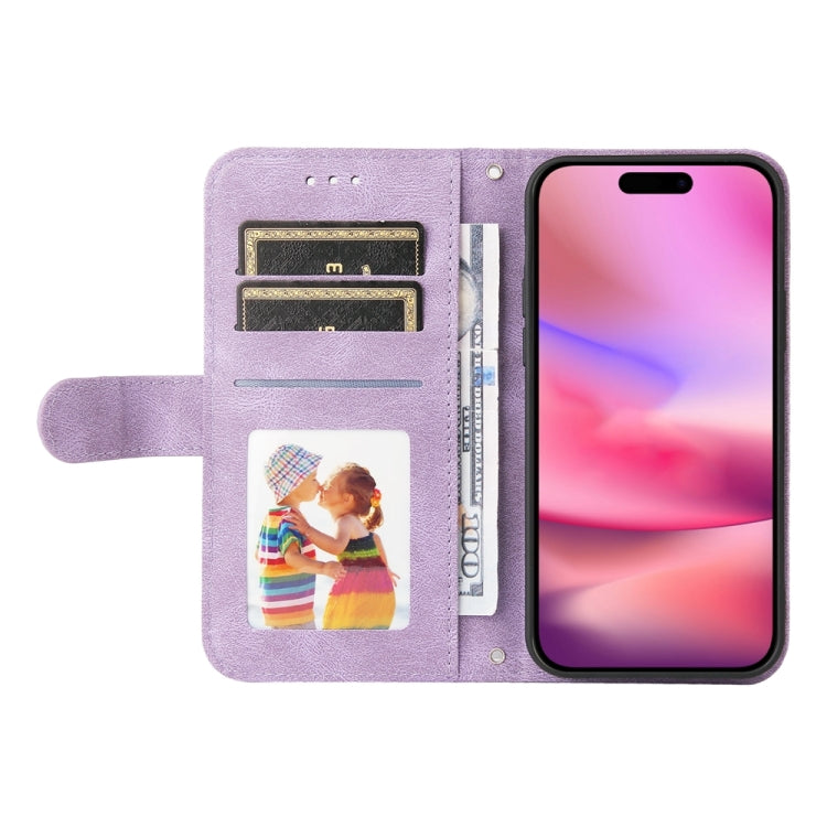 For iPhone 16 Skin Feel Life Tree Leather Phone Case