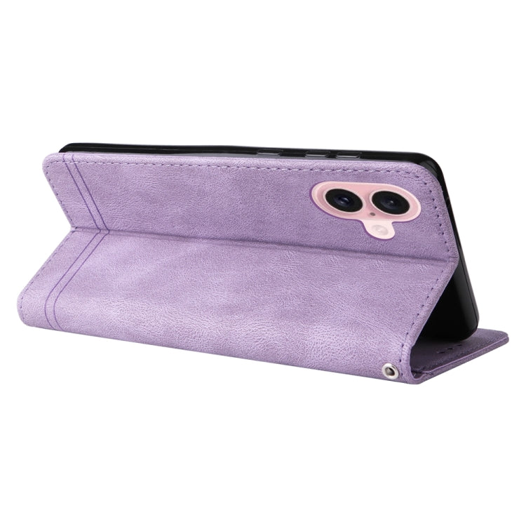 For iPhone 16 Skin Feel Life Tree Leather Phone Case