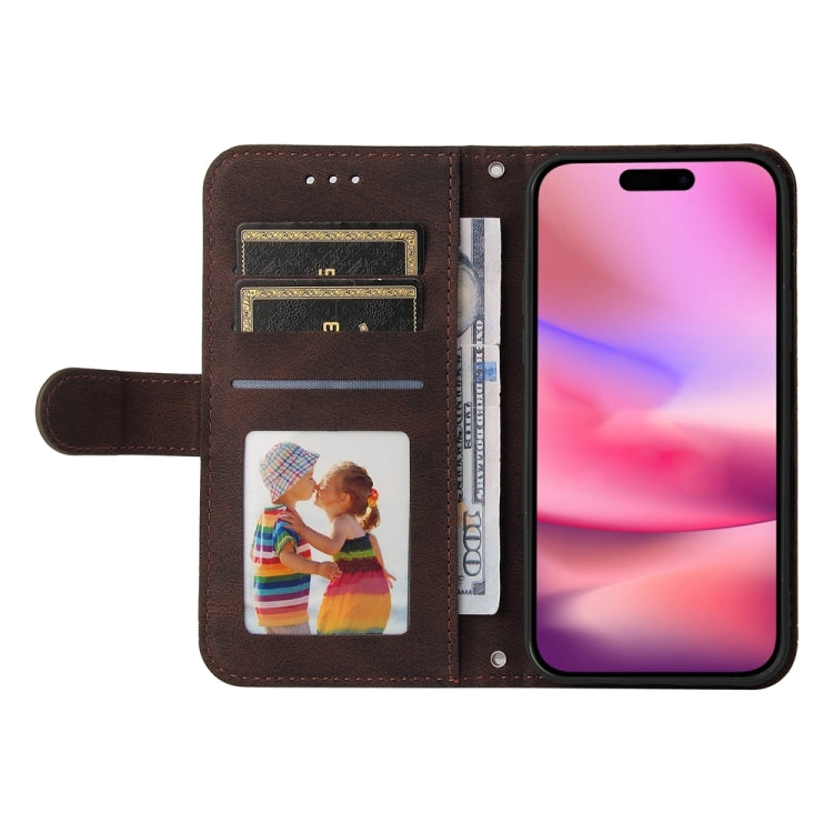 For iPhone 16 Skin Feel Life Tree Leather Phone Case