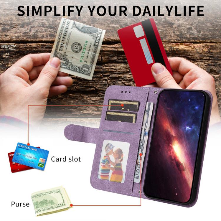 For iPhone 17 Skin Feel Life Tree Leather Phone Case