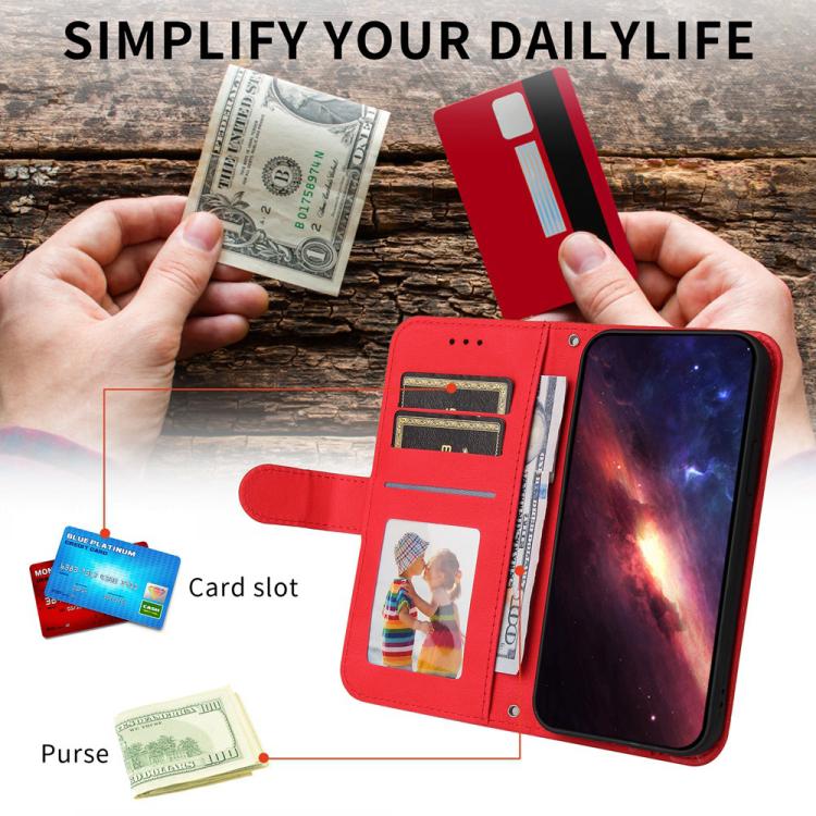 For iPhone Air Skin Feel Life Tree Leather Phone Case