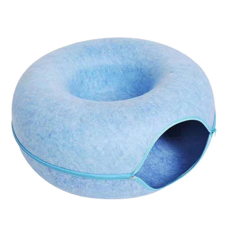 Round Wool Felt Cat Litter Tunnel Cat Litter, Size: