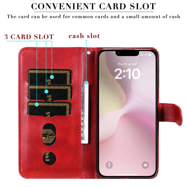 For iPhone 17e / 16e Fashion Calf Texture Zipper Leather Phone Case