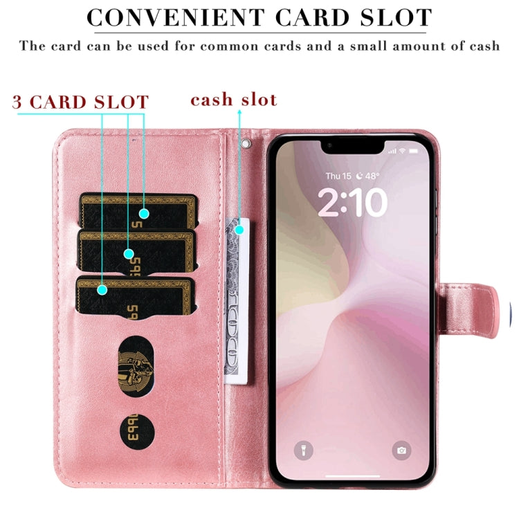 For iPhone 17e / 16e Fashion Calf Texture Zipper Leather Phone Case