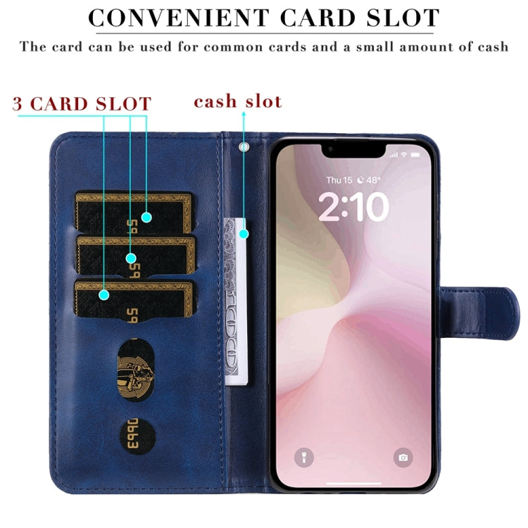 For iPhone 17e / 16e Fashion Calf Texture Zipper Leather Phone Case