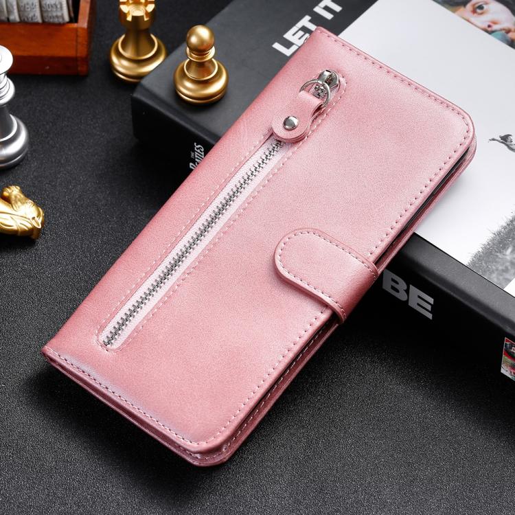 For iPhone 17 Pro Fashion Calf Texture Zipper Leather Phone Case