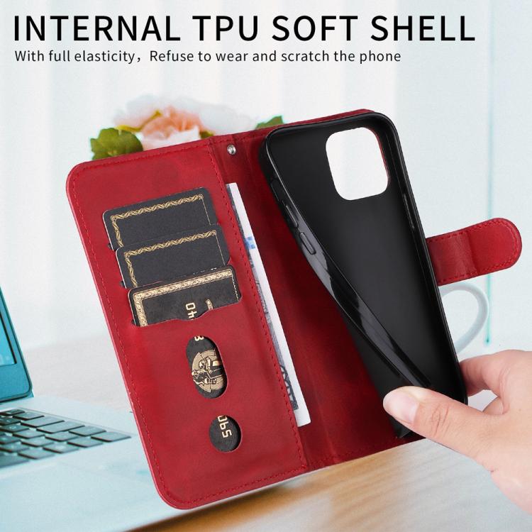 For iPhone 17 Pro Max Fashion Calf Texture Zipper Leather Phone Case