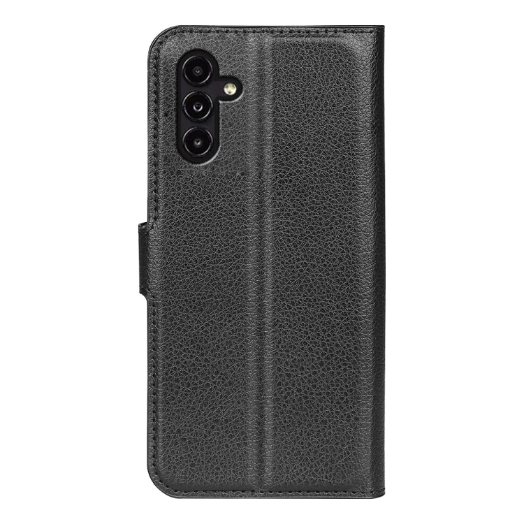 For Samsung Galaxy A14 5G Litchi Texture Horizontal Flip Phone Case with Holder