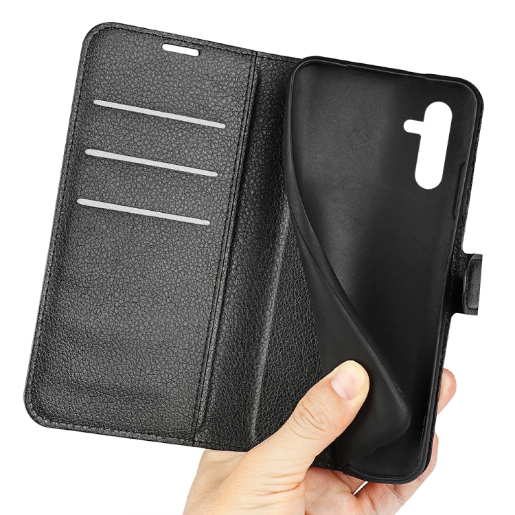 For Samsung Galaxy A14 5G Litchi Texture Horizontal Flip Phone Case with Holder
