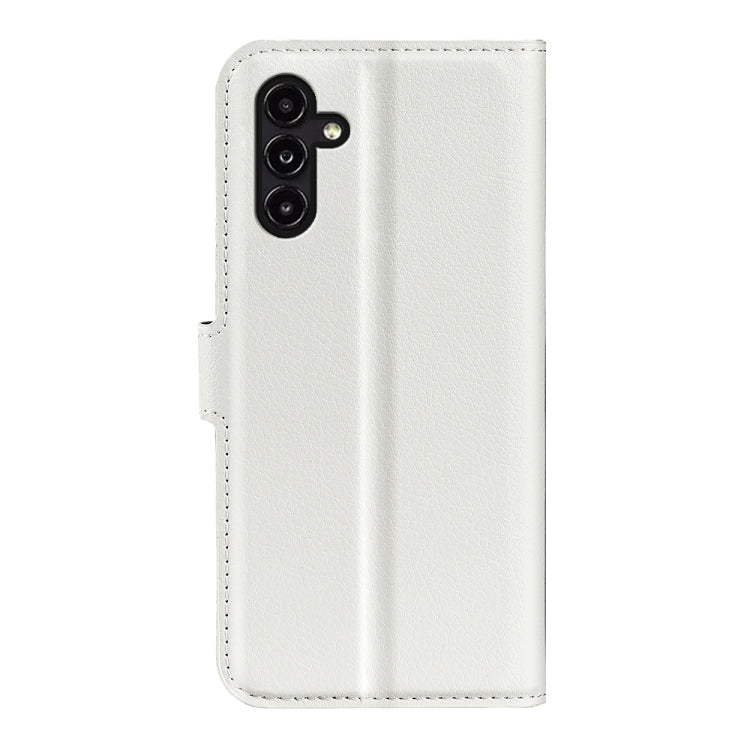 For Samsung Galaxy A14 5G Litchi Texture Horizontal Flip Phone Case with Holder