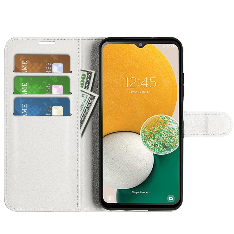 For Samsung Galaxy A14 5G Litchi Texture Horizontal Flip Phone Case with Holder