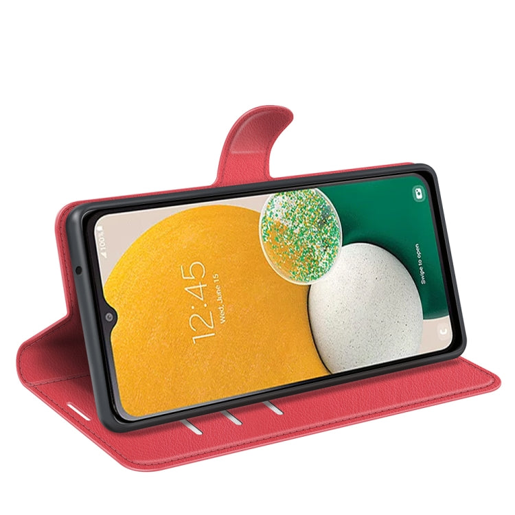 For Samsung Galaxy A14 5G Litchi Texture Horizontal Flip Phone Case with Holder
