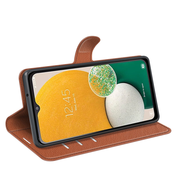 For Samsung Galaxy A14 5G Litchi Texture Horizontal Flip Phone Case with Holder