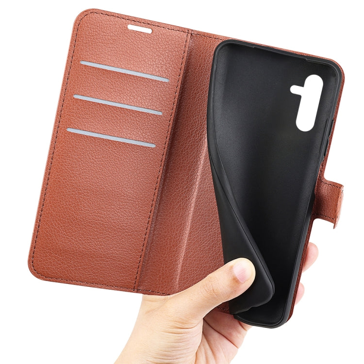 For Samsung Galaxy A14 5G Litchi Texture Horizontal Flip Phone Case with Holder