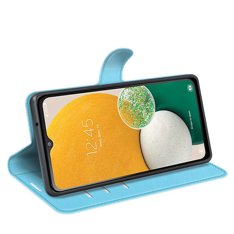 For Samsung Galaxy A14 5G Litchi Texture Horizontal Flip Phone Case with Holder