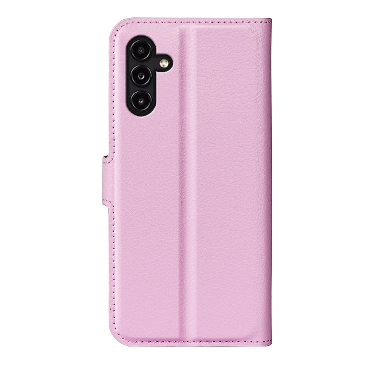 For Samsung Galaxy A14 5G Litchi Texture Horizontal Flip Phone Case with Holder