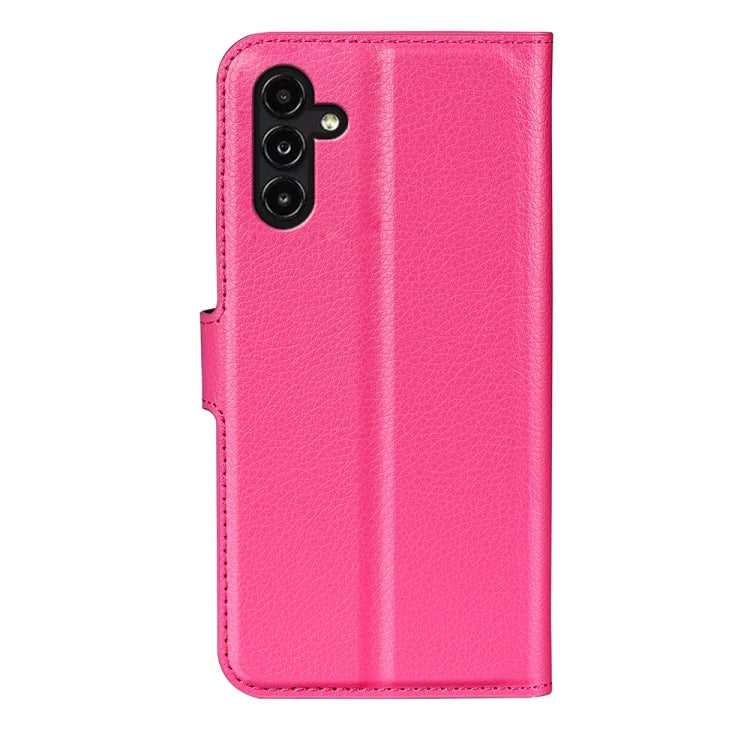 For Samsung Galaxy A14 5G Litchi Texture Horizontal Flip Phone Case with Holder