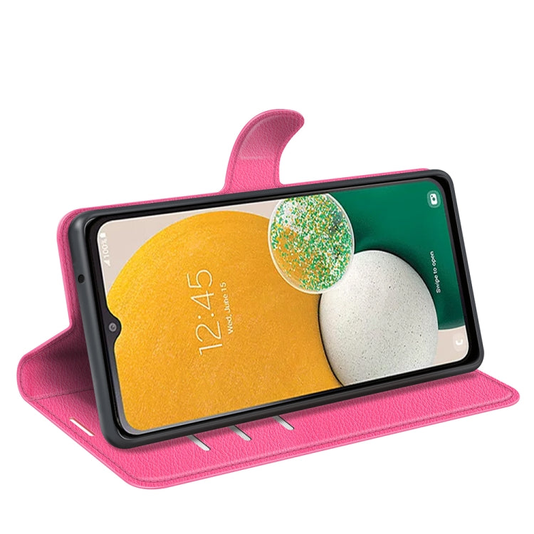 For Samsung Galaxy A14 5G Litchi Texture Horizontal Flip Phone Case with Holder