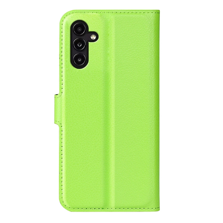 For Samsung Galaxy A14 5G Litchi Texture Horizontal Flip Phone Case with Holder