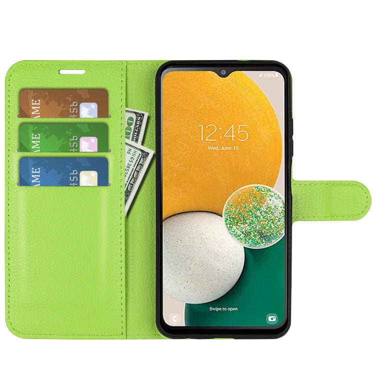 For Samsung Galaxy A14 5G Litchi Texture Horizontal Flip Phone Case with Holder
