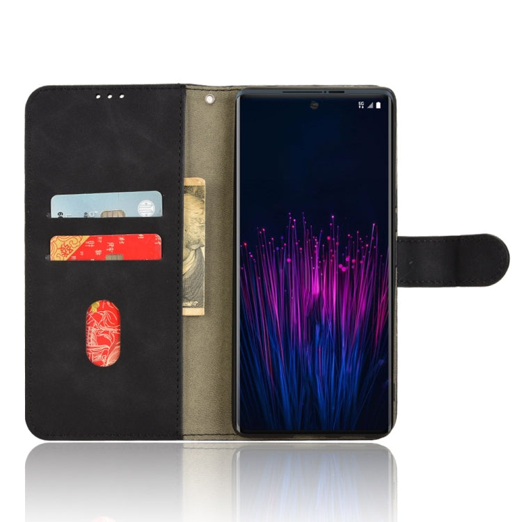 For HTC U24 Pro Skin Feel Magnetic Flip Leather Phone Case