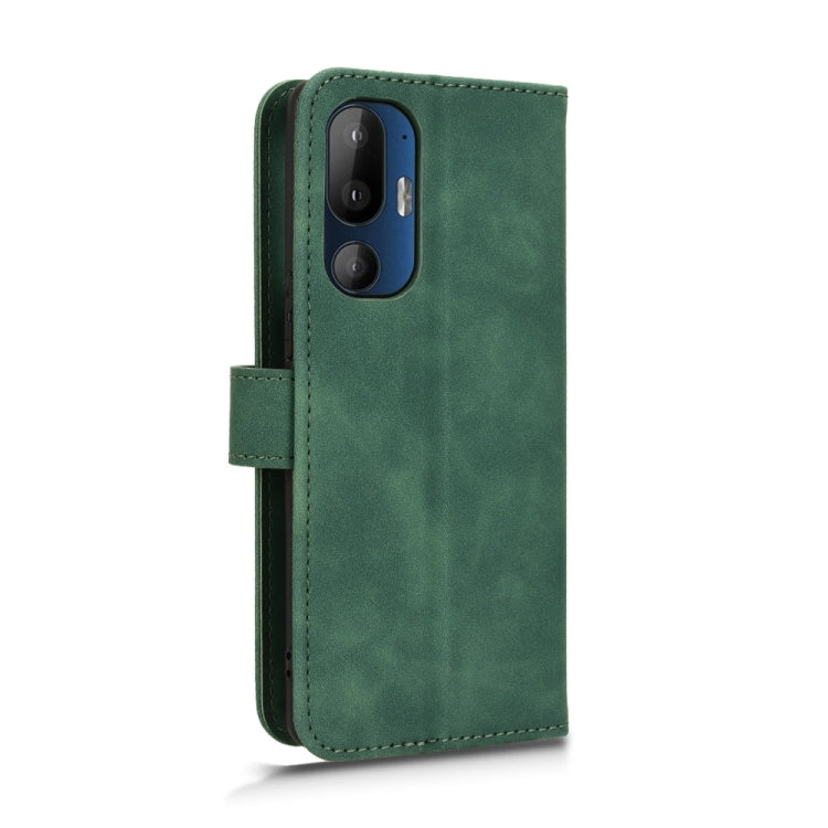 For HTC U24 Pro Skin Feel Magnetic Flip Leather Phone Case