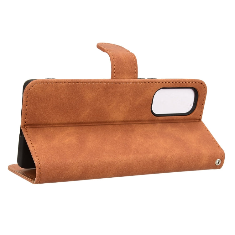 For HTC U24 Pro Skin Feel Magnetic Flip Leather Phone Case