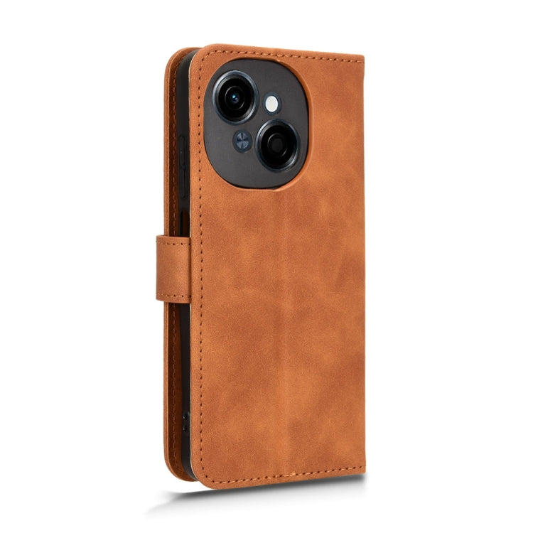 For Tecno Pop 9 Skin Feel Magnetic Flip Leather Phone Case