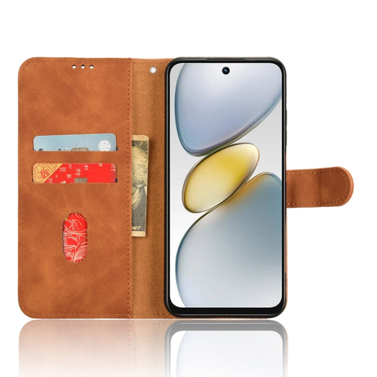 For Tecno Pop 9 Skin Feel Magnetic Flip Leather Phone Case