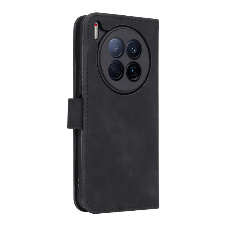 For Tecno Camon 40 Premier Skin Feel Magnetic Flip Leather Phone Case