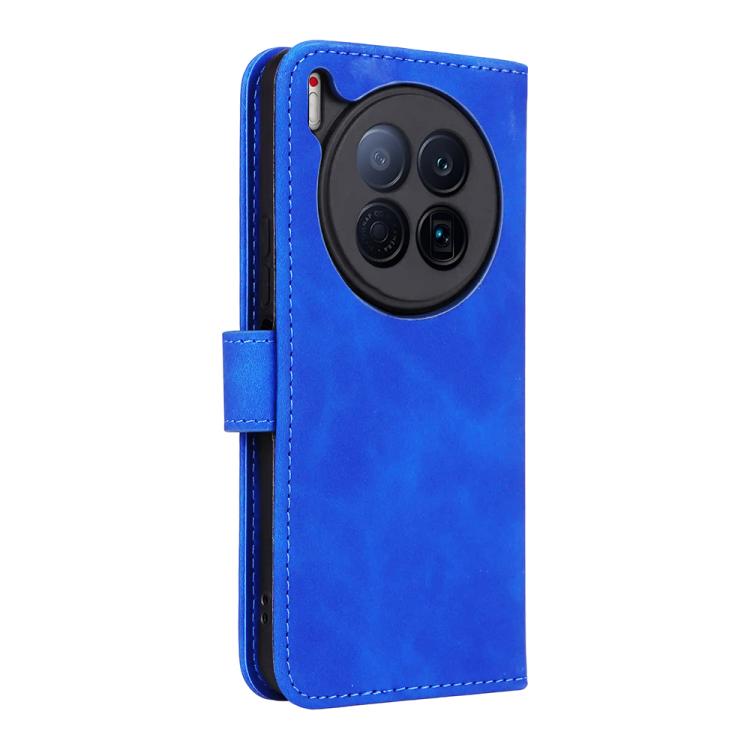 For Tecno Camon 40 Premier Skin Feel Magnetic Flip Leather Phone Case