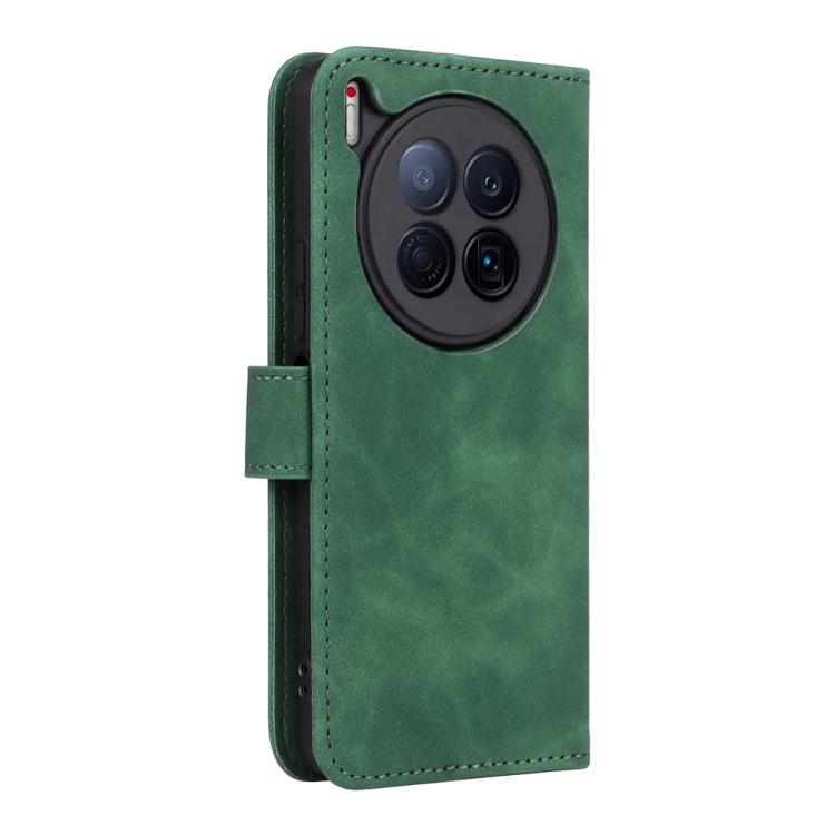 For Tecno Camon 40 Premier Skin Feel Magnetic Flip Leather Phone Case