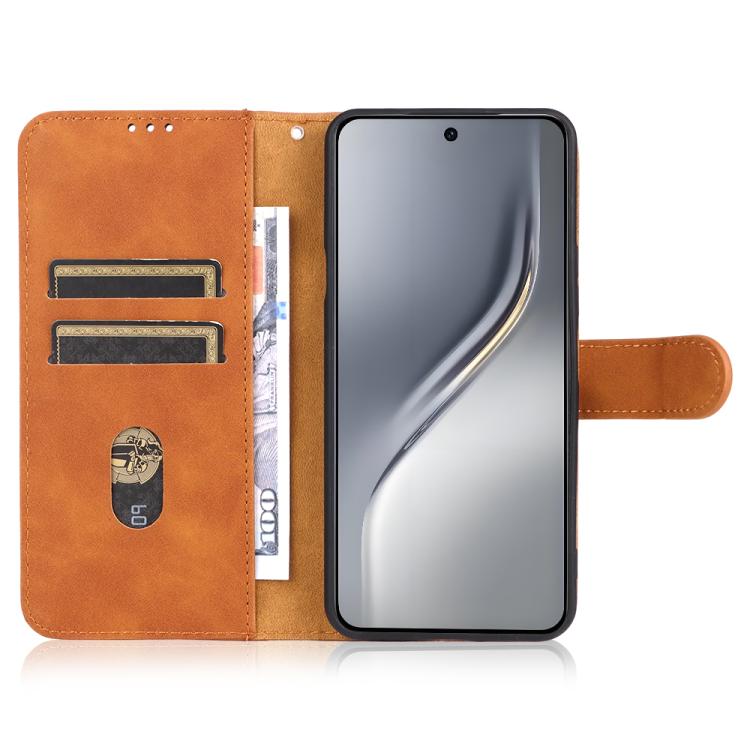 For Tecno Camon 40 Premier Skin Feel Magnetic Flip Leather Phone Case