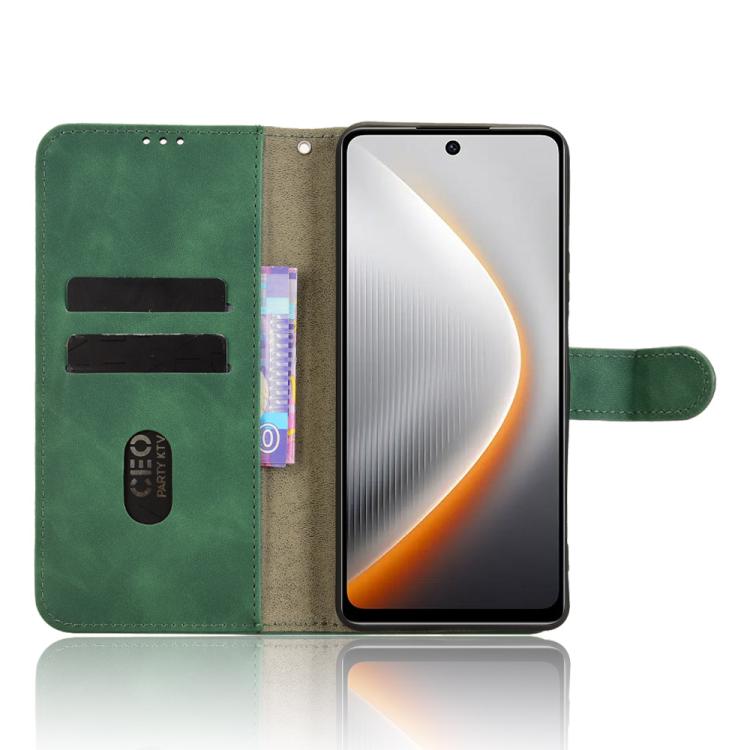 For Tecno Pova 7 5G Skin Feel Magnetic Flip Leather Phone Case