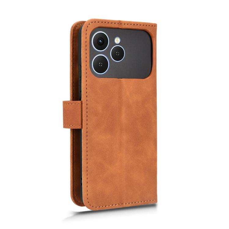 For Tecno Spark 40 4G Skin Feel Magnetic Flip Leather Phone Case