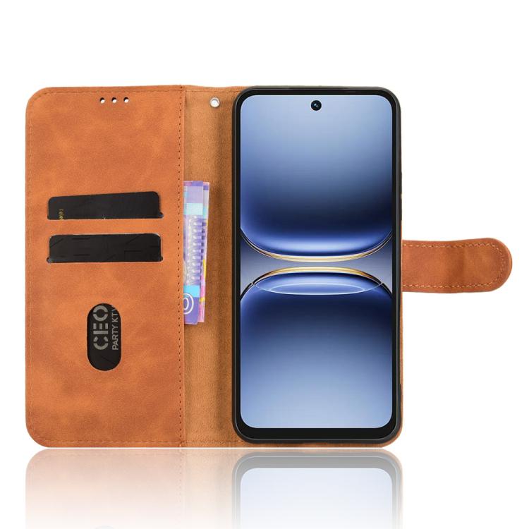 For Tecno Spark 40 4G Skin Feel Magnetic Flip Leather Phone Case