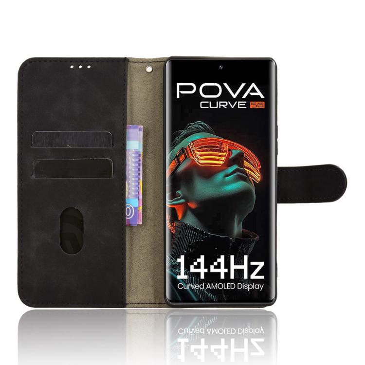 For Tecno Pova Curve 5G Skin Feel Magnetic Flip Leather Phone Case