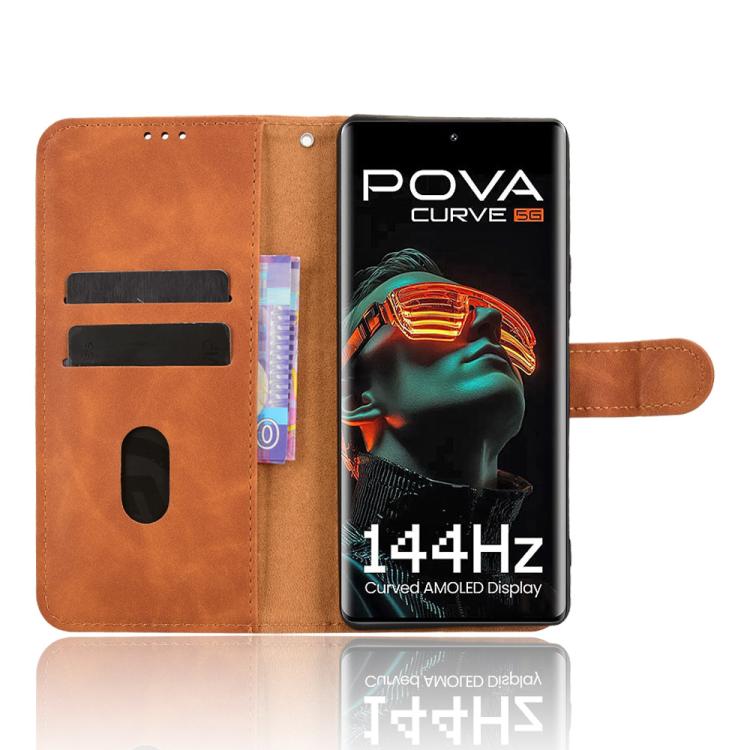 For Tecno Pova Curve 5G Skin Feel Magnetic Flip Leather Phone Case