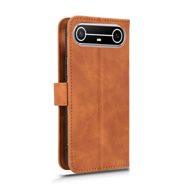 For Tecno Spark Slim 5G Skin Feel Magnetic Flip Leather Phone Case
