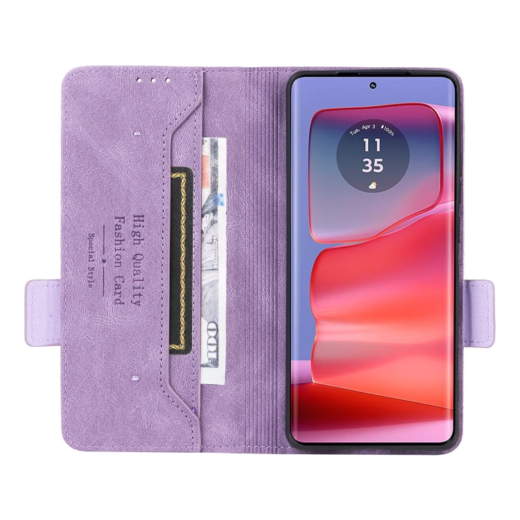 For Motorola Edge 50 Pro Magnetic Clasp Leather Phone Case