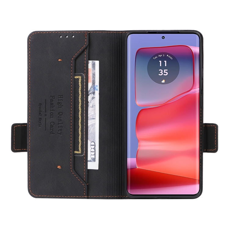 For Motorola Edge 50 Pro Magnetic Clasp Leather Phone Case