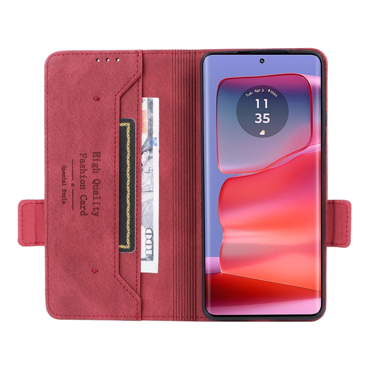 For Motorola Edge 50 Pro Magnetic Clasp Leather Phone Case