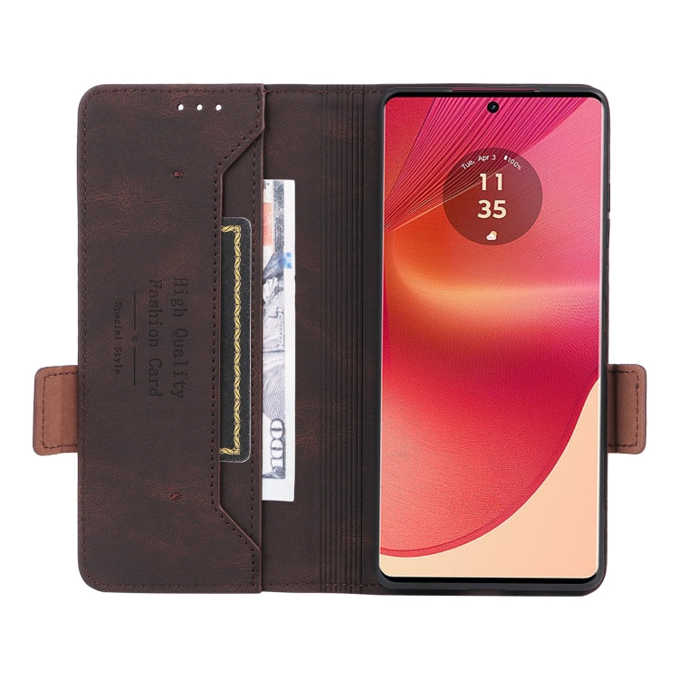 For Motorola Edge 50 Fusion Magnetic Clasp Leather Phone Case