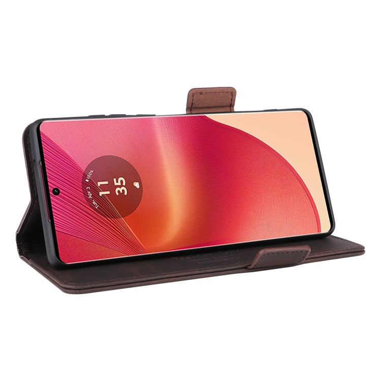 For Motorola Edge 50 Fusion Magnetic Clasp Leather Phone Case