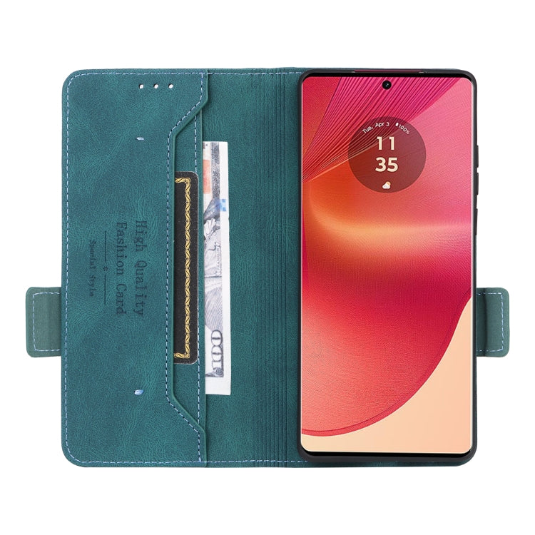 For Motorola Edge 50 Fusion Magnetic Clasp Leather Phone Case