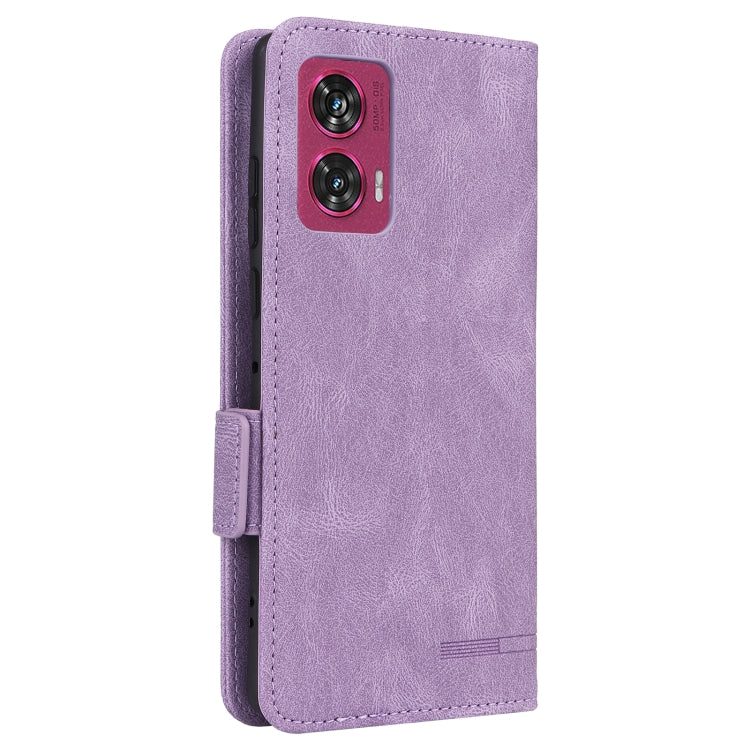 For Motorola Edge 50 Fusion Magnetic Clasp Leather Phone Case