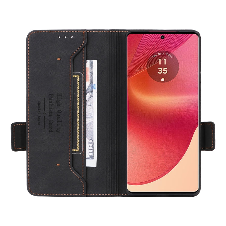 For Motorola Edge 50 Fusion Magnetic Clasp Leather Phone Case